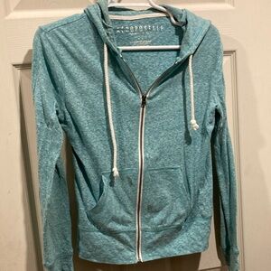 Aeropostale Teal Zip-Up Hoodie